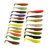 Moby Softbaits Germany Rackershad 12,5 cm Wild Mix 20 Stück Ohne PVC und ohne gifftige Weichmacher