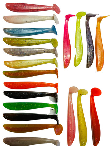 Moby Softbaits ONE4ALL Shad Wild Mix  20 Stk.