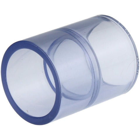 PVC Muffe Transparent Ø 25mm - 50mm Verbindungsmuffe Klebemuffe