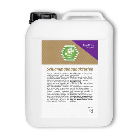 Schlammabbau Bakterien 5 Liter für 50.000 Liter